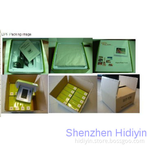 Led wood large digital photo frame with 15 inch size